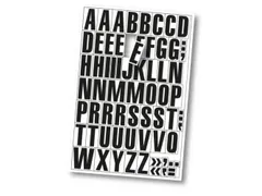 veldmagneet voor stelling,letters A-Z,DIN A4,H 43mm,magneetfolie