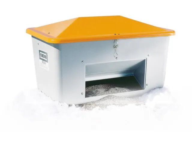 Strooigoedbak Gvk 1500l 1040x1840x1430mm Grijs/Oranje Uitschep Opening