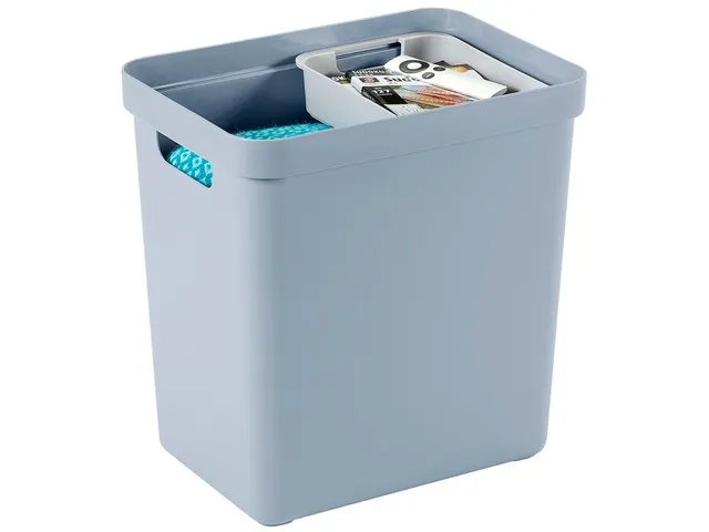Sigma Home opbergbox 25L blauw - 35x24,6x36,3cm