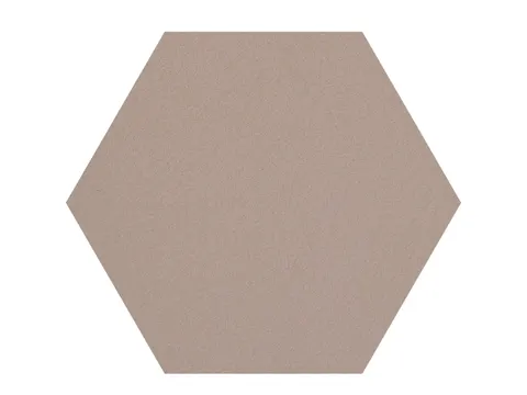 Prikbord Zeshoek Beige Kleur 2187 Bulletin Paneel Ø 60cm frameloos