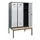 locker met bank,HxBxD 1950x1200x815mm,3vak,vak B 400mm,cilinderslot