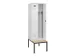 locker met bank,voor scheiding van kleding,HxBxD 2120x600x815mm,2vak