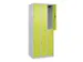 dubbeldekse locker,HxBxD 1850x750x500mm,3x2vak.,vak B 250mm,cil.-slot