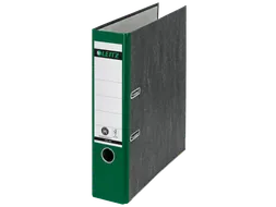 Ordner Leitz 1080 A4 80mm groen gewolkt 100% gerecycled karton