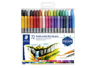 Kleurstift Staedtler 3200 dubbele punt etui à 72 stuks assorti - 1