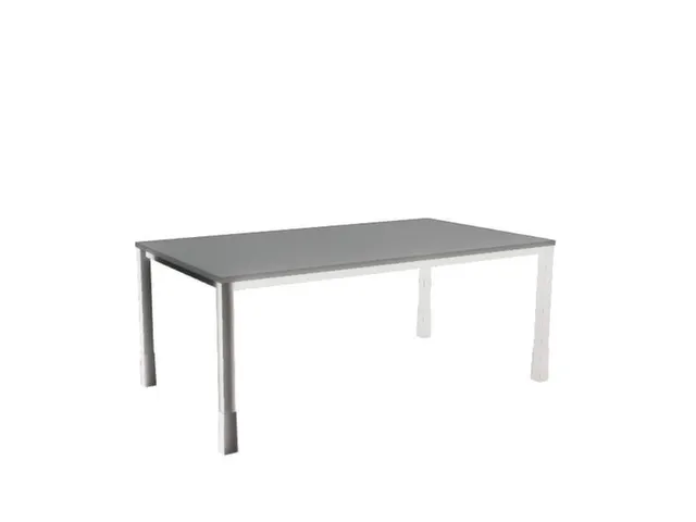 In hoogte verstelbaar bureau,HxBxD 720-840x1800x1000mm,MS-donkergrijs