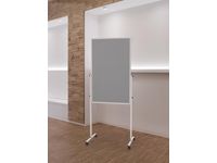 Presentatiebord MAULsolid grijs vilt/whitebord, 120 x 75 cm
