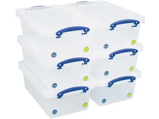 Opbergdoos 5.5 Liter Transparant Stapelbaar - 4