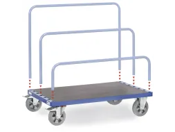 Platenwagen 4465-1 - Zonder Beugels 1200kg 1600x800mm Massief Rubber