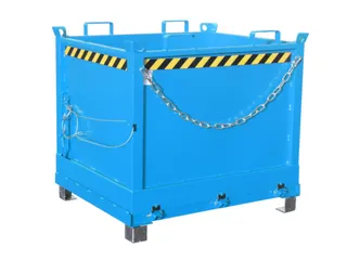 klapbodemcontainer,HxLxB 1145x1040x1245mm,1m³,hijsogen,vorksloffen - 1