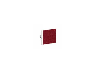 geluidabsorberende scheidingswand,HxBxD 1200x1400x41mm,wand stof,rood - 1