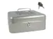 Coffret à monnaie Westcott 200x161x90mm argent, insert en plastique a