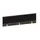 baliepaneel bureau aanbouw achter NV bruin hickory BN8033-zwart 1600mm