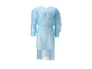 Pp Non Woven Isolatieschort Blauw Latex Vrij Regular Weight 100 Stuks - 1