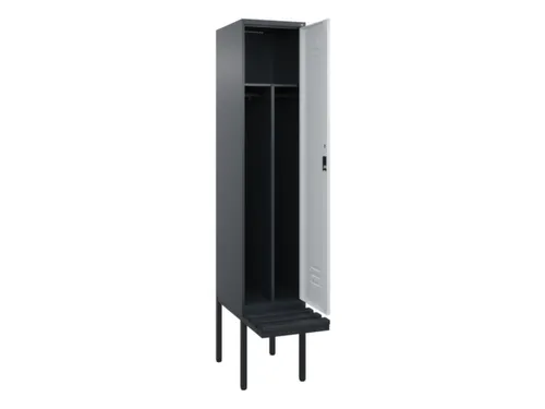 locker voor scheiding van kleding,HxBxD 2120x400x815mm,1vak