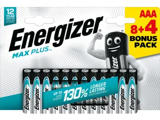 batterijen Max plus AAA, blister van 8+4 - 1