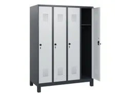 schoollocker,HxBxD 1630x1200x500mm,4vak,vak B 300mm,draaigrendel