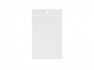 Gripsealzak 350x450mm Transparant 50 micron ldpe 5mm ophanggat - 1