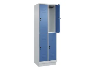 dubbeldekse locker,HxBxD 1950x600x500mm,2x2vak.,vak B 300mm - 2