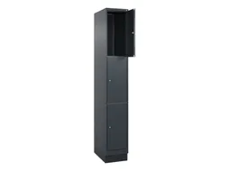 lockerkast HxBxD 1950x300x500mm 1x3vakken cil.-slot sokkel