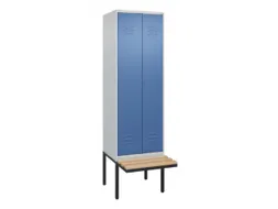 locker voor scheiding van kleding,HxBxD 2120x600x815mm,2vak