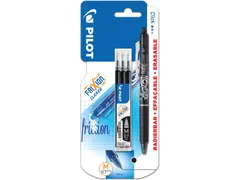 Gelroller Pilot Frixion Ball Clicker 07 Medium Zwart + 3 navullingen