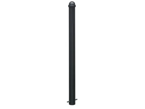 Trottoirpaal 900mm Ø 76mm Met Halve Kogel-kap Uitneembaar Ral 7021