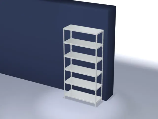 magazijnstelling,grondveld,HxBxD 2500x1300x500mm,vaklast 125kg