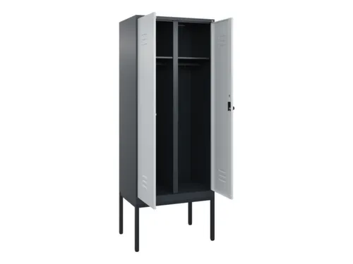locker voor scheiding van kleding,HxBxD 2120x800x500mm,2vak