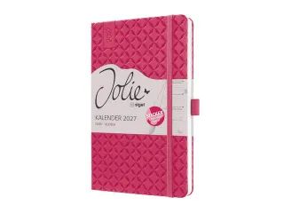 Weekagenda Flair A5 2027 (NL/FR/EN/DU) Fuchsia Pink Hardcover - 2