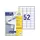 etiket Avery ILK 48x21mm 100 vel 52 etiketten per vel wit