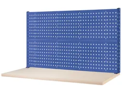 Geperforeerde plaat, opbouw voor werkbank duifblauw 700x2000mm