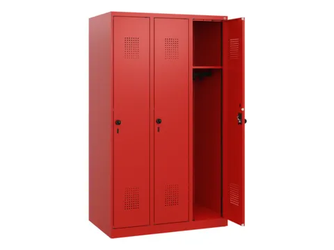 schoollocker,HxBxD 1530x900x500mm,3vak,vak B 300mm,draaigrendel
