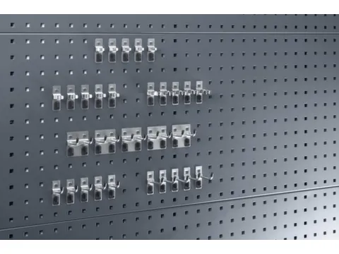 Assortiment De Supports P. Plaque De Rangement Perforée 30 Pièces