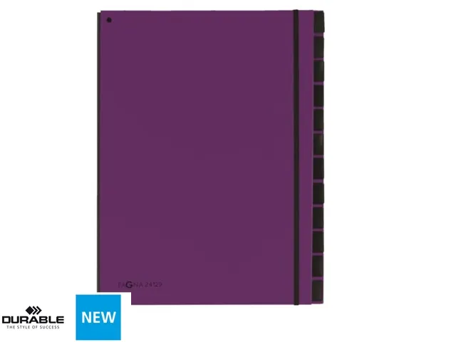 Sorteermap Pagna Trend 12 vaks A4 Pp Lila