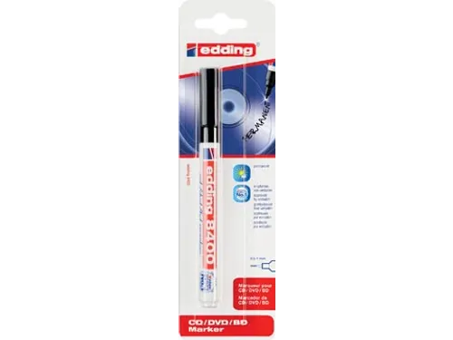 permanent marker voor CD/DVD/BD e-8400 zwart