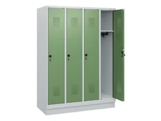 schoollocker,HxBxD 1630x1200x500mm,4vak,vak B 300mm,draaigrendel - 1
