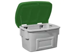 strooigoedbak,1000l,HxBxD 960x1800x1350mm,PE,grijs,deksel groen