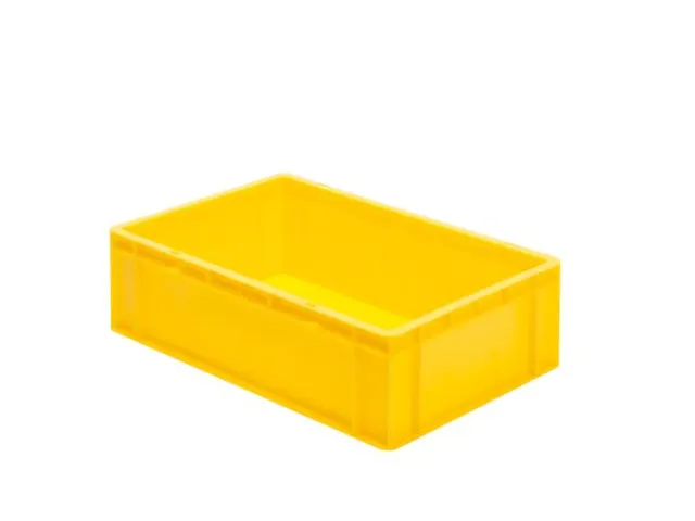 Euronorm-stapelbak 33l 175x600x400mm Wanden/bodem Gesloten Geel