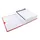 Map uitrekbare rug balacronkaft en Klittenband Rood A4 24x32cm