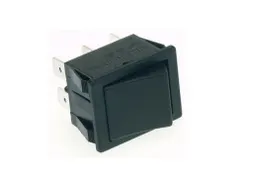 Vermogen Rockerschakelaar 10A-250V Dpdt On-On - Zwarte Afdekkap