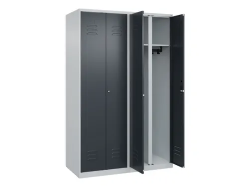 locker voor scheiding van kleding,HxBxD 1850x1200x500mm,4vak