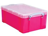 Opbergdoos 9 Liter Transparant Roze