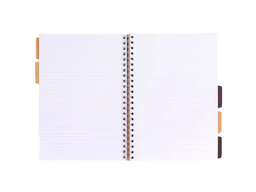 Projectboek Pukka Pad Kraft A4 lijn 5-tabs 200 pagina's 80gr