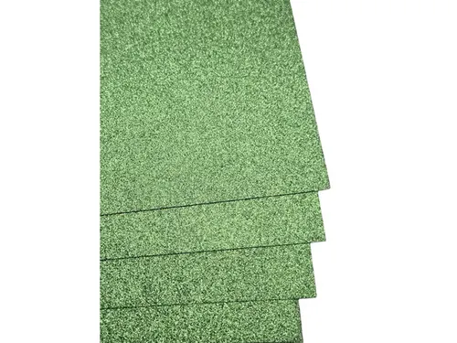 Glitterkarton Kangaro witgroen 50x70cm pak à 10 vel