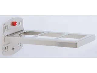 combihouder,v. perfoplaat,2-delig,LxB 150x55mm,RAL7016 - 1