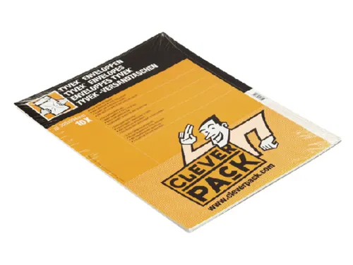 Envelop CleverPack Tyvek E4 305x394mm zelfklevend wit pak à 10 stuks