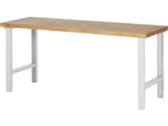 werkbank,HxBxD 790-1140x2000x700mm,beukblad,geolied,draagverm. 750kg