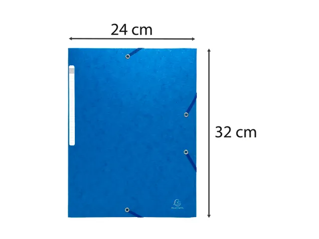 Elastomap 3 kleppen "Scotten" glanskarton 400gm² A4 Blauw