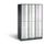 lockerkast cil.slot 1950x1150x540mm 3x2 vakken RAL7021 front RAL7035